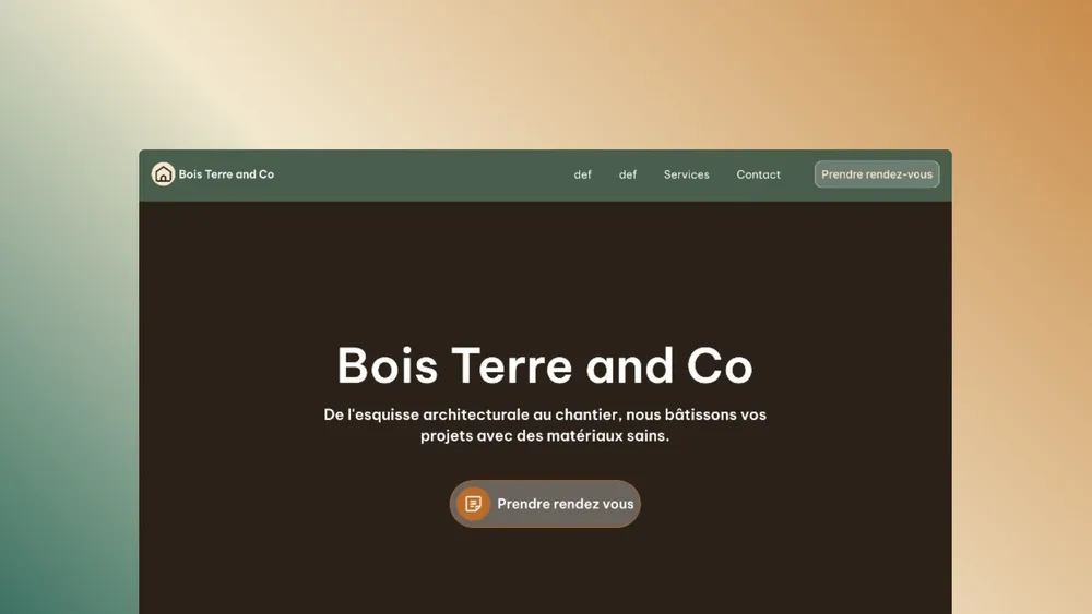 Site vitrine premium pour Bois Terre and Co, architecture et construction écologique – LS Studio
